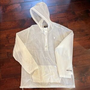 PLAYBOY Sheer White Hooded Jacket